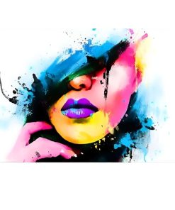 Colorful Abstract Girl Face 1