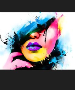 Colorful Abstract Girl Face 2