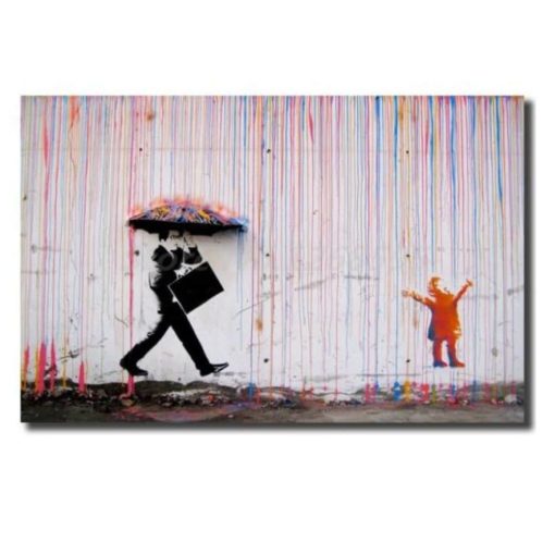 Banksy Still Life Great Abstract Graffiti Paintings Printed on Canvas - Image 8