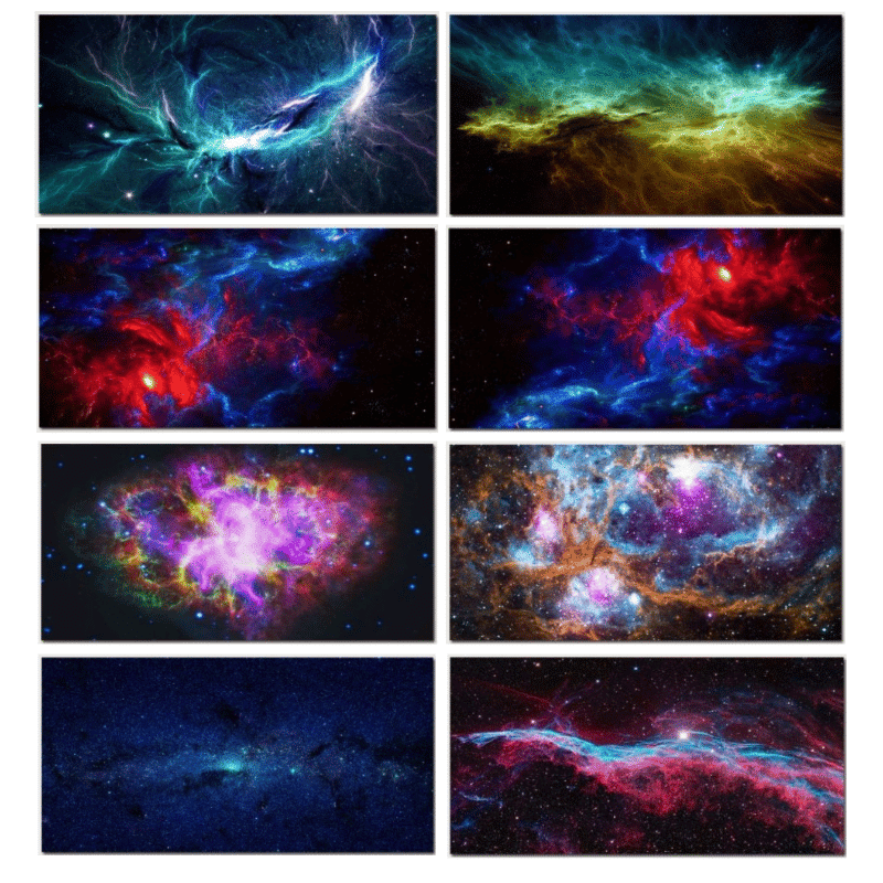 Canvas Art Outer Space View Nebula Shining Stars Cloud of Gas and Dust