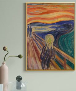 Art Famous Abstract Oil Painting Edvard Munch Scream Shout Prints on Canvas