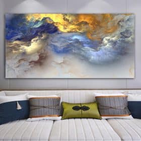 RELIABLI ART Abstract Painting Colorful Clouds Poster Wall Art Posters Room Decoration Picture For Home Canvas Pictures No Frame