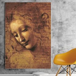 Canvas prints Classic Painting Leonardo DA Vinci Woman's Head Giclee