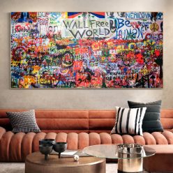 Modern Home Decoration Painting Art Graffiti Print on Canvas