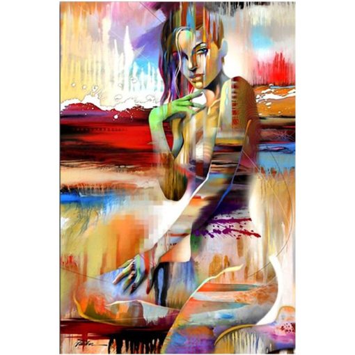 Nordic Canvas Painting Fashion Sex Figure Picture Wall Art Home Decor Poster Living Room Girl Bedroom Abstract Art Oil Painting