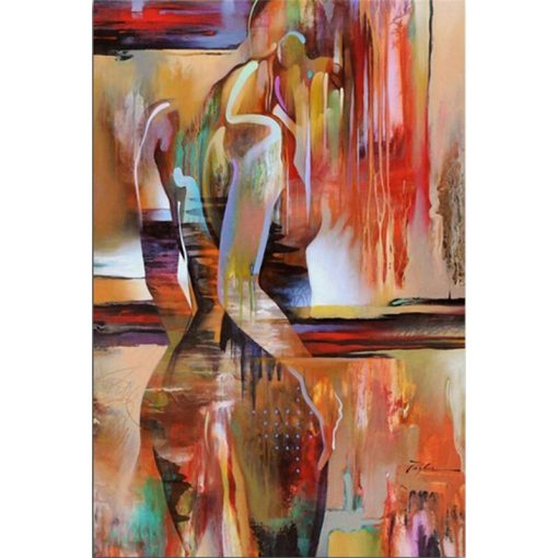 Nordic Canvas Painting Fashion Sex Figure Picture Wall Art Home Decor Poster Living Room Girl Bedroom Abstract Art Oil Painting