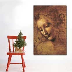 Canvas prints Classic Painting Leonardo DA Vinci Woman's Head Giclee