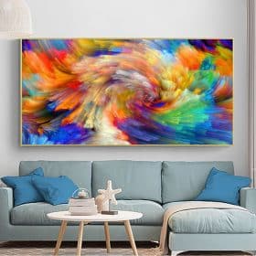 RELIABLI ART Abstract Painting Colorful Clouds Poster Wall Art Posters Room Decoration Picture For Home Canvas Pictures No Frame