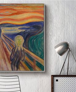 Art Famous Abstract Oil Painting Edvard Munch Scream Shout Prints on Canvas