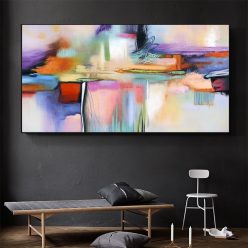 Wall Art Abstract Painting Printed on Canvas