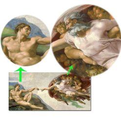 Creation of Adam by Michelangelo