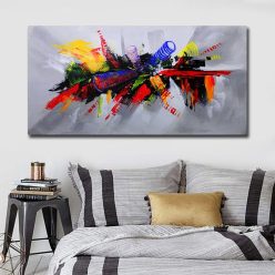 Good Looking Abstract Painting Printed on Canvas