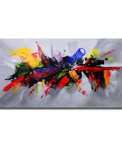 Good Looking Abstract Painting Printed on Canvas