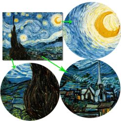 Famous Art Painting Van Gogh Starry Night Prints on Canvas