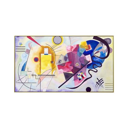 Abstract Kandinsky Canvas Painting Famous Paintings Red Yellow Blue Poster Print Classic Wall Art Picture For Living Room Decor