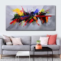 Good Looking Abstract Painting Printed on Canvas