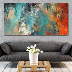 Large Size Wall Pictures For Living Room Home Decor Abstract Clouds Colorful Canvas Painting Art Home Decor No Frame