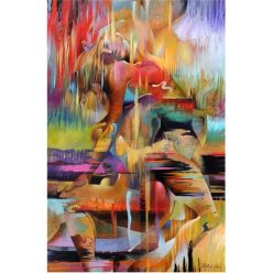 Nordic Canvas Painting Fashion Sex Figure Picture Wall Art Home Decor Poster Living Room Girl Bedroom Abstract Art Oil Painting