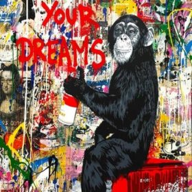 Art Abstract Painting Banksy Graffiti Prints on Canvas, , Home Decor