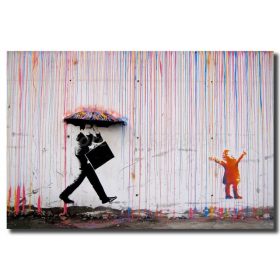 Art Abstract Painting Banksy Graffiti Prints on Canvas, , Home Decor