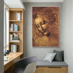 Canvas prints Classic Painting Leonardo DA Vinci Woman's Head Giclee