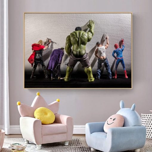 Funny Superheros Posters and Prints Comics Movie Quadro Canvas Painting Cuadros Wall Art Picture for Living Room Home Decoration