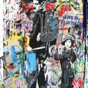 Art Abstract Painting Banksy Graffiti Prints on Canvas, , Home Decor