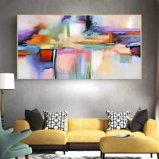 AAVV Wall Art Canvas Print Wall Painting Abstract Painting Wall Picture For Living Room Home Decor No Frame