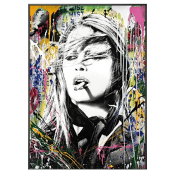 Brigitte Bardot Wall Art Printed on Canvas