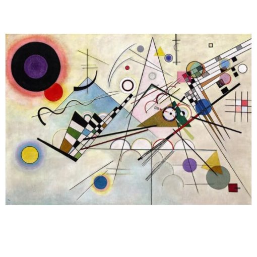 Composition 8 Abstract Painting By Wassily Kandinsky Modern Wall Art - Image 2