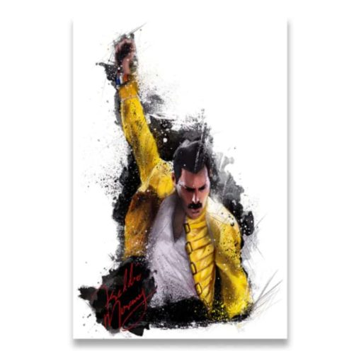 Painting of Legendary Pop Star Freddie Mercury - Print on Canvas - Image 2