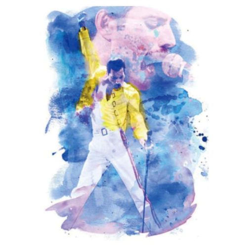 Painting of Legendary Pop Star Freddie Mercury - Print on Canvas - Image 4