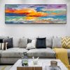 Colorful Abstract Art Oil Painting Printed on Canvas