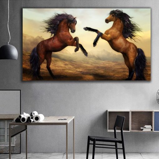 Beautiful Horse Oil Painting Art for Home Decoration - Print on Canvas