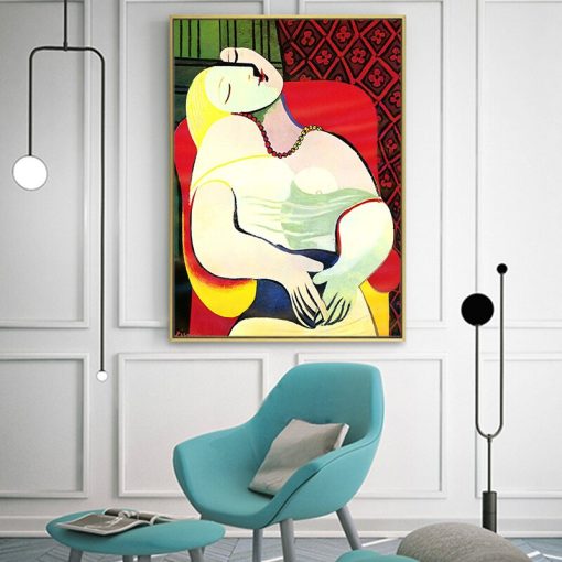 Picasso Dreaming Woman Famous Dream Wall Art Oil Paintings On Canvas Posters Prints Artwork Wall Pictures Home Decor Cuadros