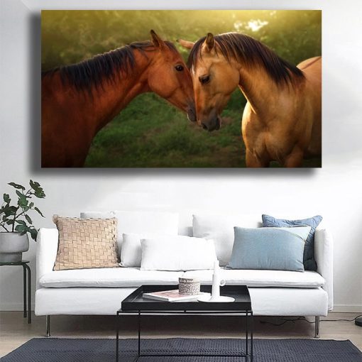 Beautiful Horse Oil Painting Art for Home Decoration - Print on Canvas