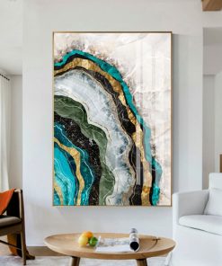 Modern Art Marble Abstract Painting Print on Canvas