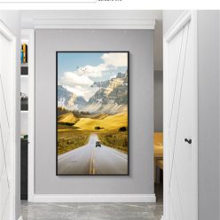 A Wonderful Nature Scenery Of Road Landscape - Print on Canvas