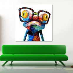 Colorful Frog With Glasses