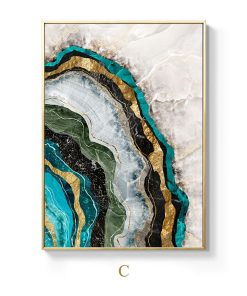 Modern Art Marble Abstract Painting Print on Canvas