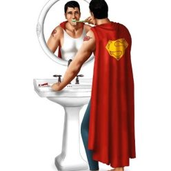 Superhero's bathroom