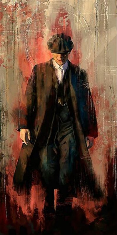 Digital Art Illustration of Peaky Blinders Wallpaper - Printed on Canvas