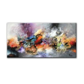 Modern Art Abstract Oil Painting, Wall Art Printed on Canvas