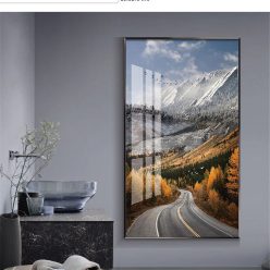 A Wonderful Nature Scenery Of Road Landscape - Print on Canvas