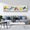 Modern Art Colorful Feathers Painting - Printed on Canvas