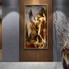 Classic Art Painting Oedipus and The Sphinx by Gustave Moreau Printed on Canvas