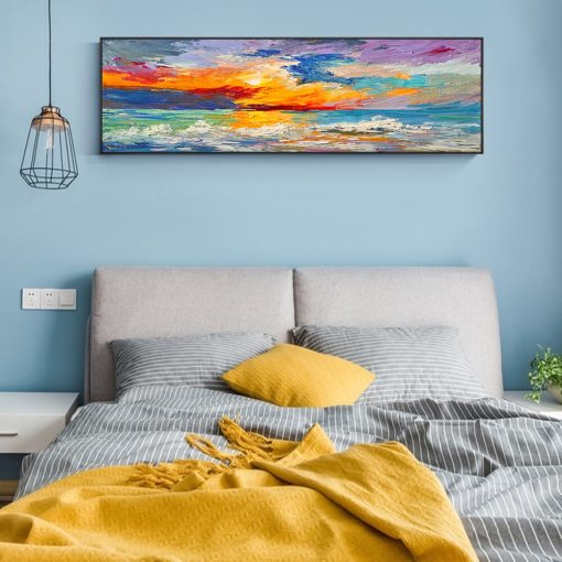 Colorful Abstract Art Oil Painting Printed on Canvas