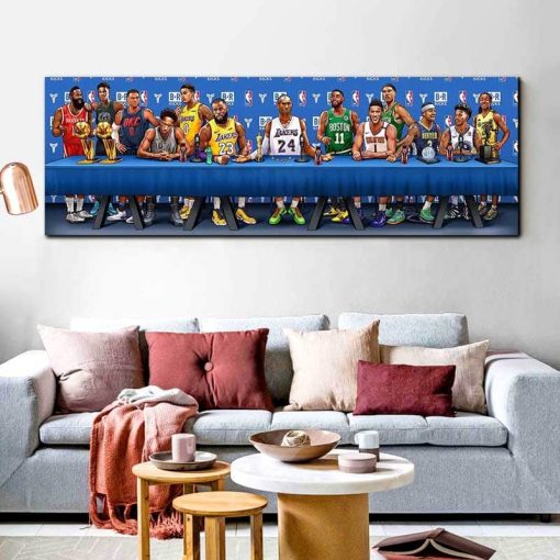 Kobe Bryant Michael Jordan Creative Basketball Wall Art