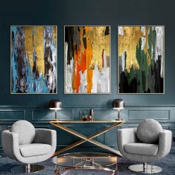 Wall Art Decor Abstract Colorful Painting, Printed on Canvas