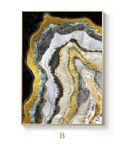 Modern Art Marble Abstract Painting Print on Canvas